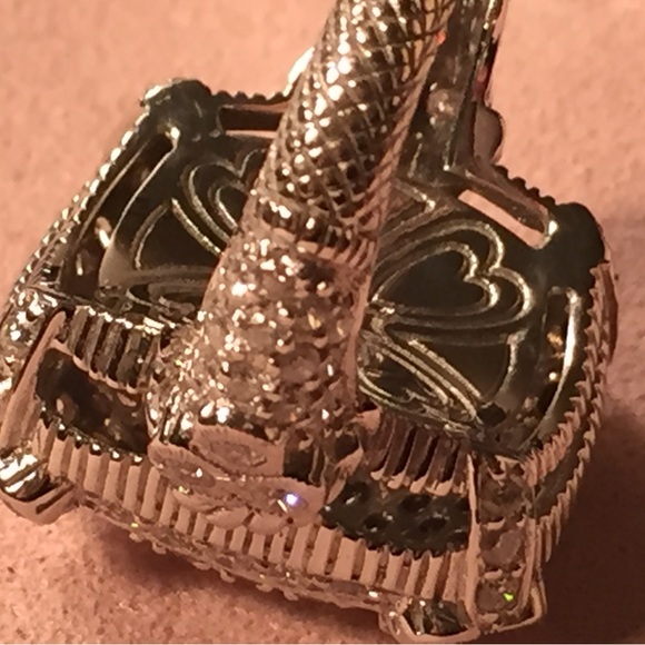 JUDITH RIPKA 18K OLIVIA ALL PAVE DIAMOND RING - Picture 10 of 16